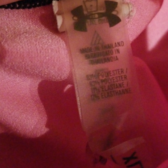 UNDER ARMOUR workout tank pink w black XL - Picture 2 of 8